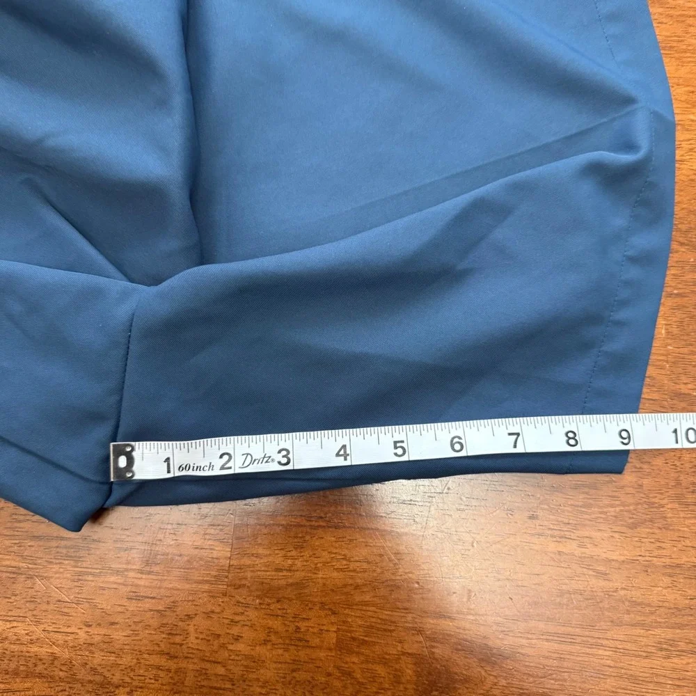 Kevin's by Peter‎ Millar Salem Performance Shorts Mens 40 Blue Golf Tech Flat